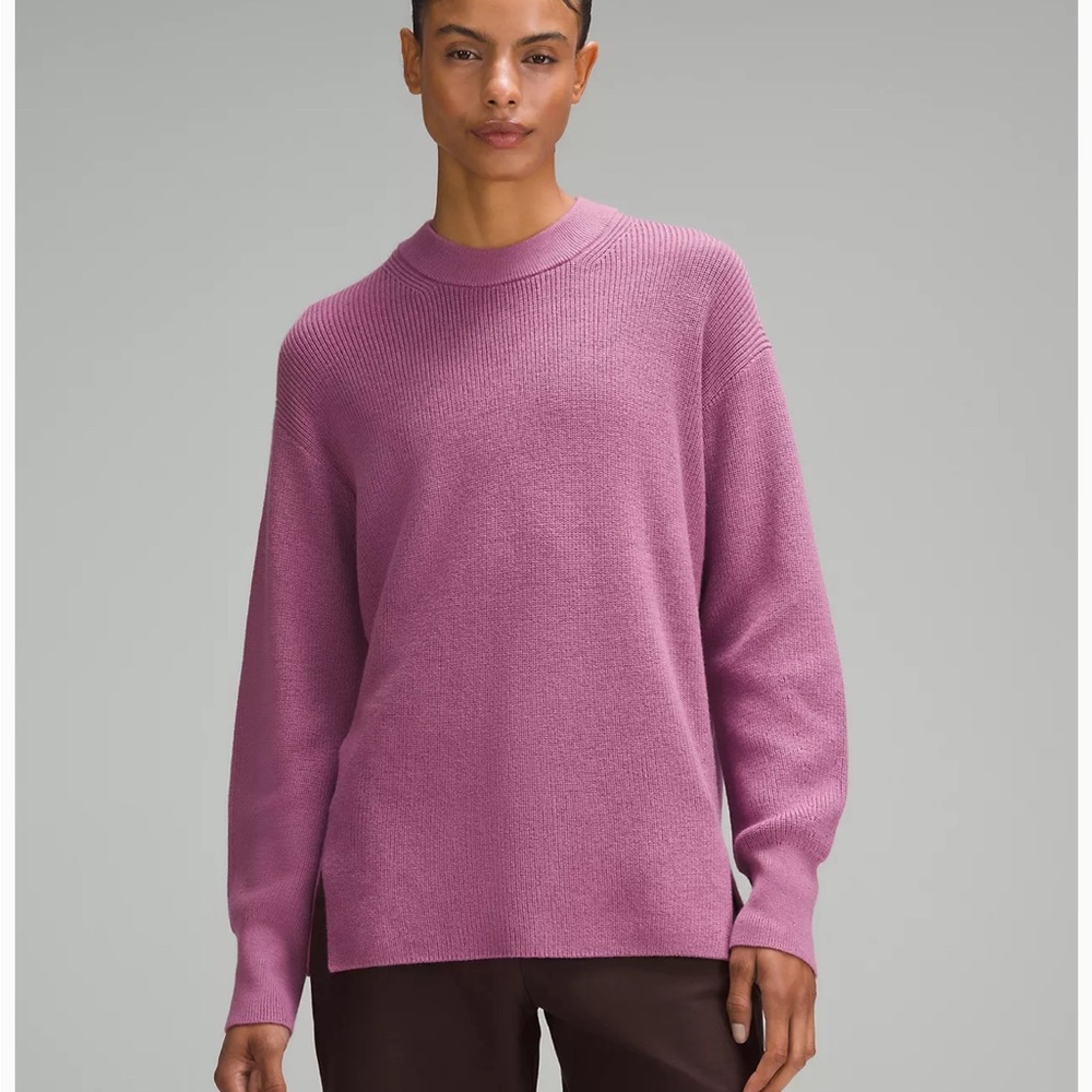 Lululemon Merino Wool-Blend Ribbed Crewneck Sweater